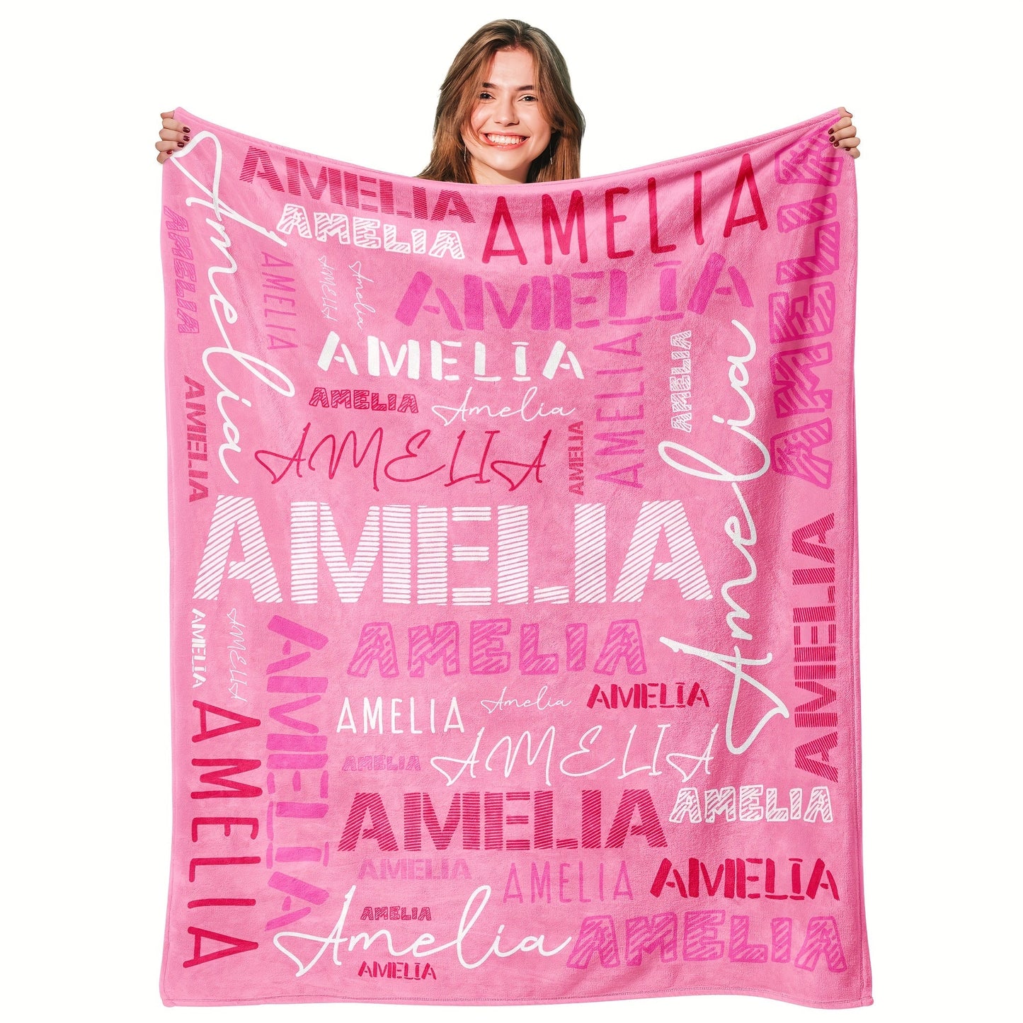 Personalized Flannel Blanket with Custom Name - Luxuriously Soft, Versatile for All Seasons | Great Gift for Adults | Perfect for Home, Outdoor Dining, and On-the-Go, Snug and Ready for Any Adventure