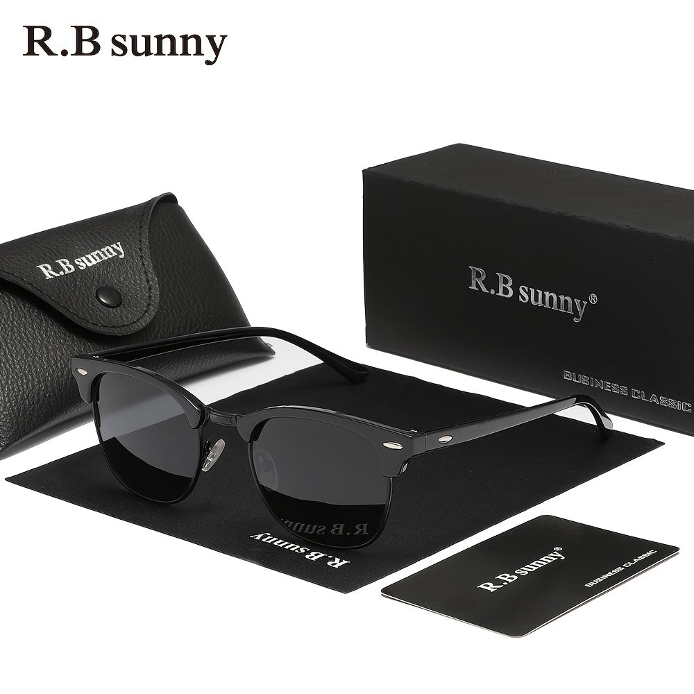 RBSUNNY Classic Fashion Retro Design Full Frame Round Fashion Glasses for Men and Women for Party, Vacation, Travel, and Daily Casual Wear.