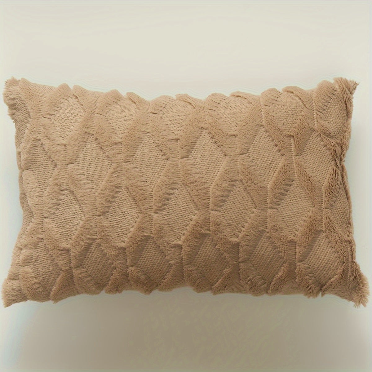 Indulge in the luxurious comfort of our Ultra-Soft Plush Diamond Quilted Throw Pillow Cover. Featuring a solid color back and a zip closure for easy removal, this cozy and comfortable cover is the perfect addition to your living room, bedroom, or sofa