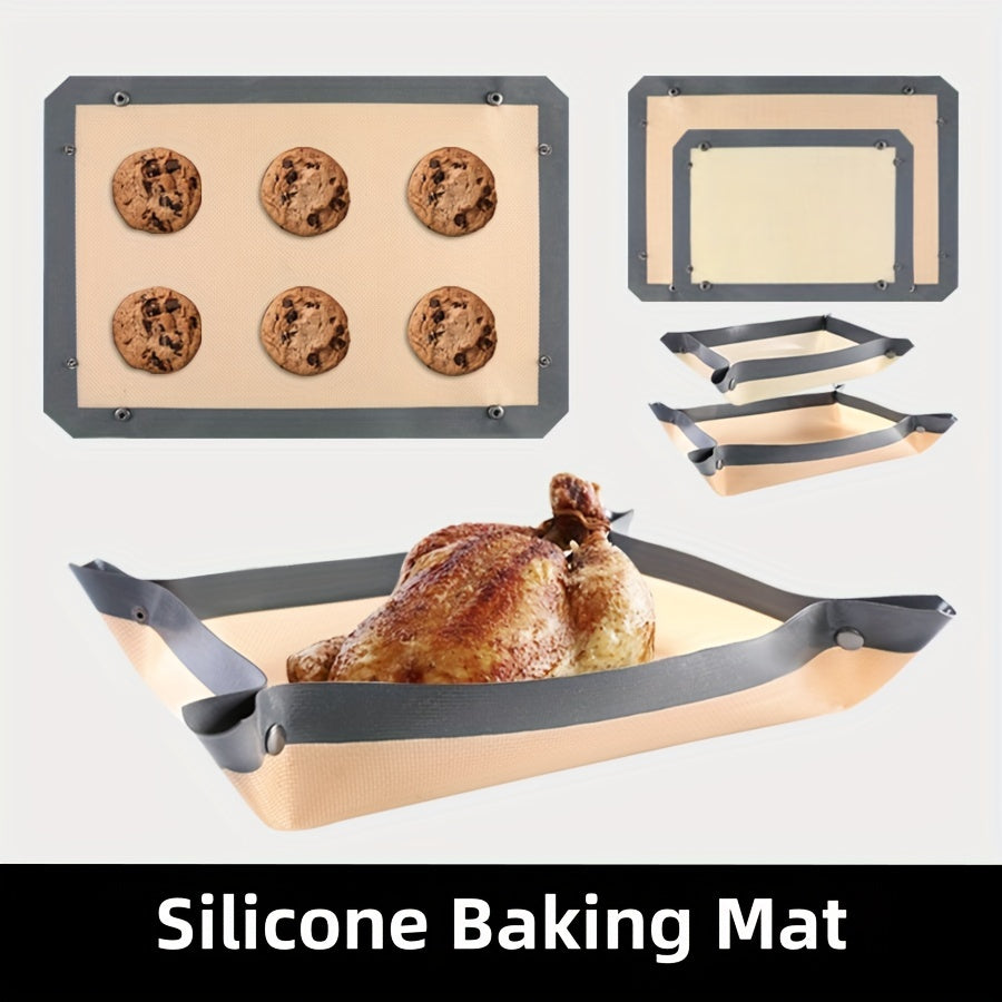 Durable and Reusable Silicone Baking Mat - Convenient Nonstick Baking Tool - Easy to Use Oven Baking Mat