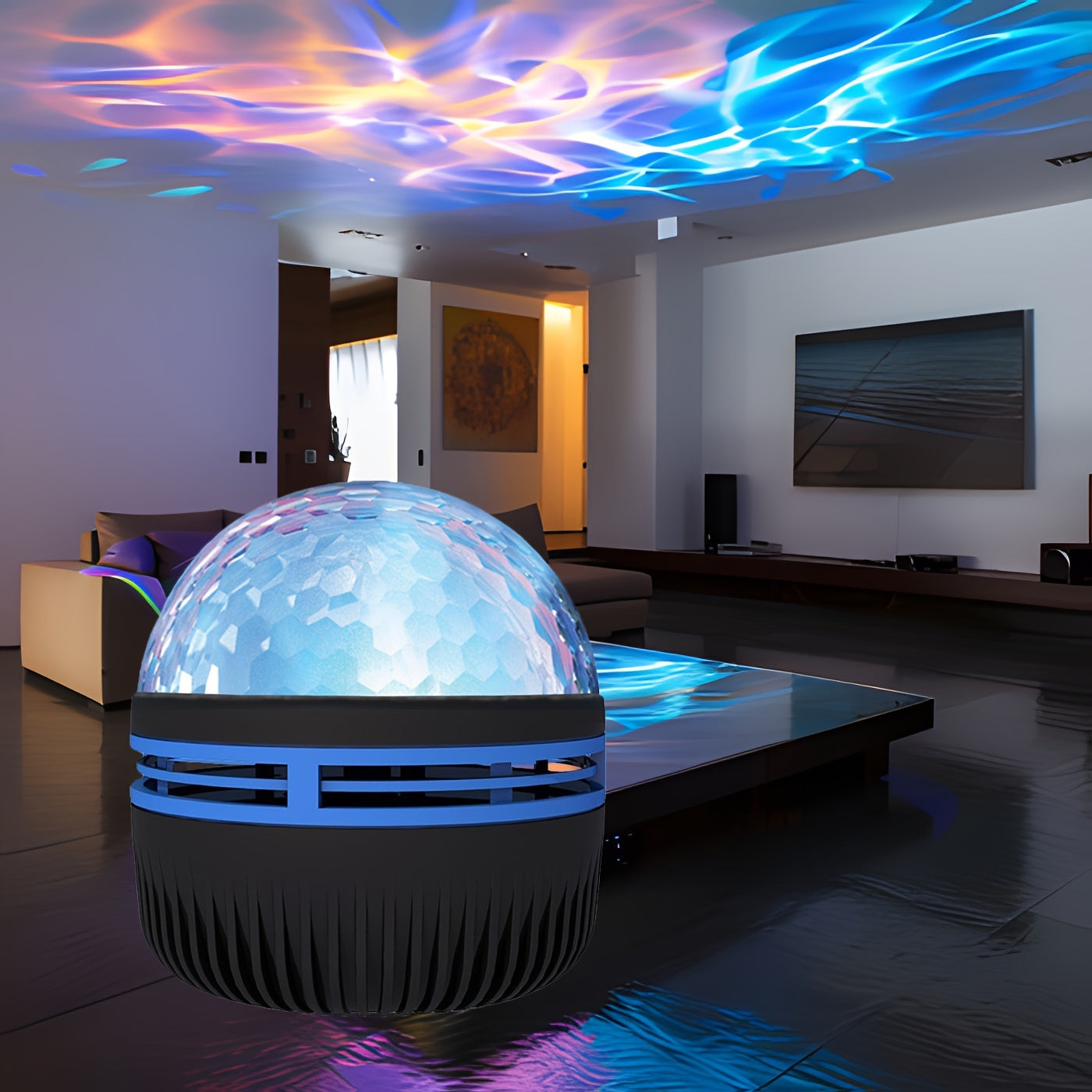 Get the Galaxy Star Projector with Ocean Waves - USB Powered LED Night Light in Black for an extra spooky Halloween atmosphere in your bedroom, game room, or home theater. Perfect for parties, birthdays, and Christmas too!