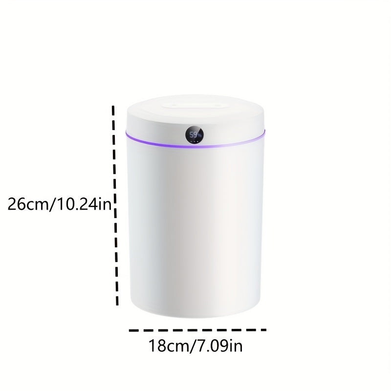 One piece 5L Ultrasonic Cool Mist Humidifier with Quiet Operation, Digital Display, USB Power, for Living Room and Bedroom, doubles as Air Purification Aroma Diffuser.