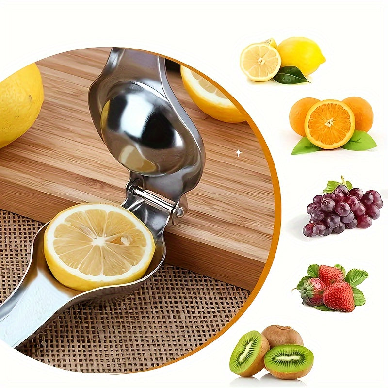 Stainless Steel Citrus Manual Juicer with Multifunctional Design, Perfect for Lemons and Oranges - Ideal for Kitchen Use