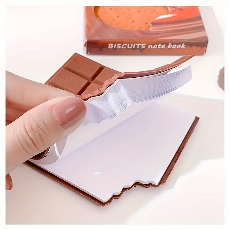 2 cute chocolate notebooks with 80 pages each, perfect for students and office use.