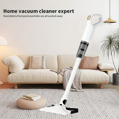 Wireless vacuum cleaner with lightweight design, built-in water tank, USB charging, 36V max power, and 0.3-0.4L dust cup.