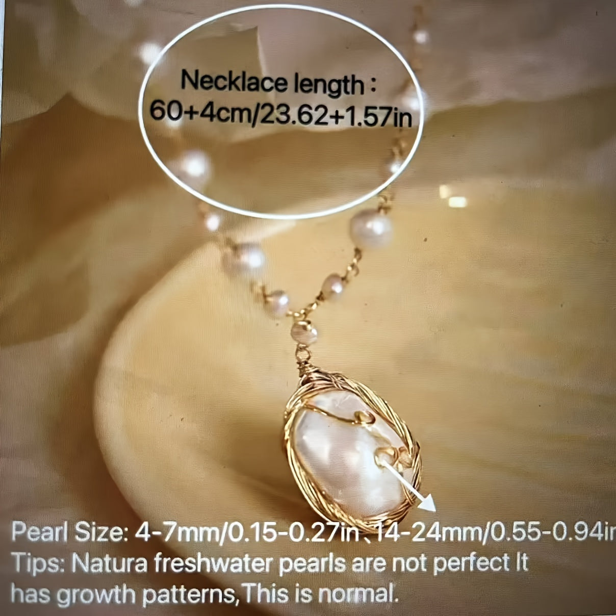 Vintage Baroque Pearl Necklace for Women - a stunning accessory that adds elegance to any outfit. Featuring freshwater pearls on a clavicle chain, this fashionable pendant boasts a simple yet stylish design. Made from high-quality alloy, this necklace is