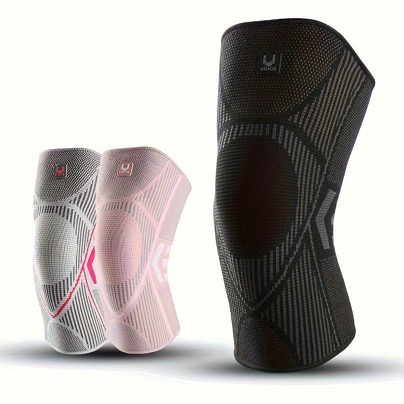 High-Elasticity Sports Knee Pads for Running, Fitness, Basketball - Breathable, Comfortable, Non-Slip | Nylon Support Brace