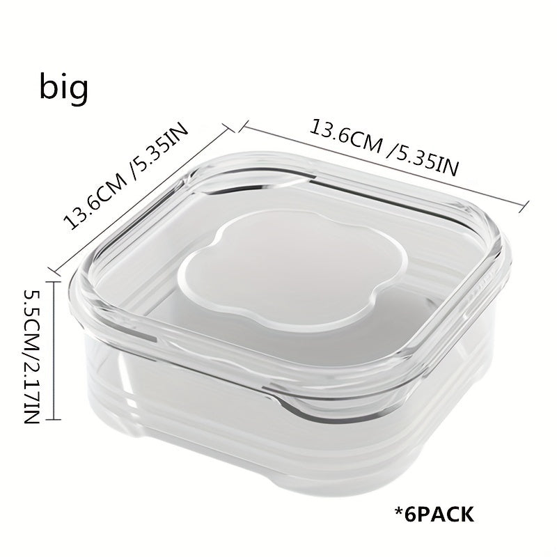 Stackable Refrigerator Organizer Bins with Lids - Set of 6/8/10/12, Clear Plastic Pantry Storage Containers for Fruit and Vegetables, Ideal for Home Kitchen Supplies