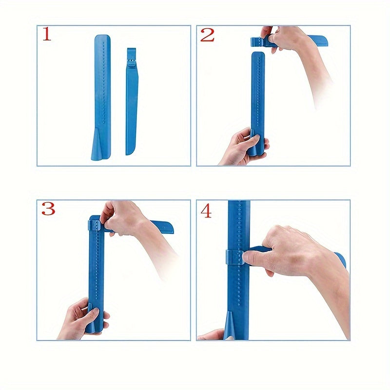 Cake decorating tool for achieving smooth edges and surfaces: Adjustable Height Cake Icing Spatula and Plastic Cake Smoother Scraper for Fondant Design.