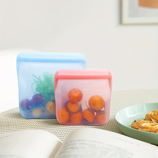 The newest version of the FreshStorage Bag is a Microwave Refrigerator Food Preservation Sealed Bag, made from leak-proof food-grade silicone with a self-sealing feature. This Recycling Storage Bag is perfect for storing and preserving food.