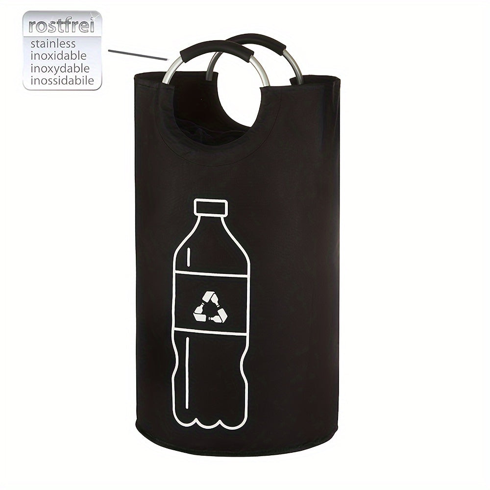 XL Polyester Bottle Bin for Laundry and Kitchen Storage, Home Organization Solution