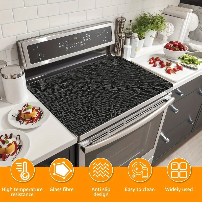 Silicone Kitchen Stove Mat - Extra-Large Size, Heat-Resistant, Non-Slip Countertop Protector with Anti-Scratch Design for Oven, BBQ, and Cooking