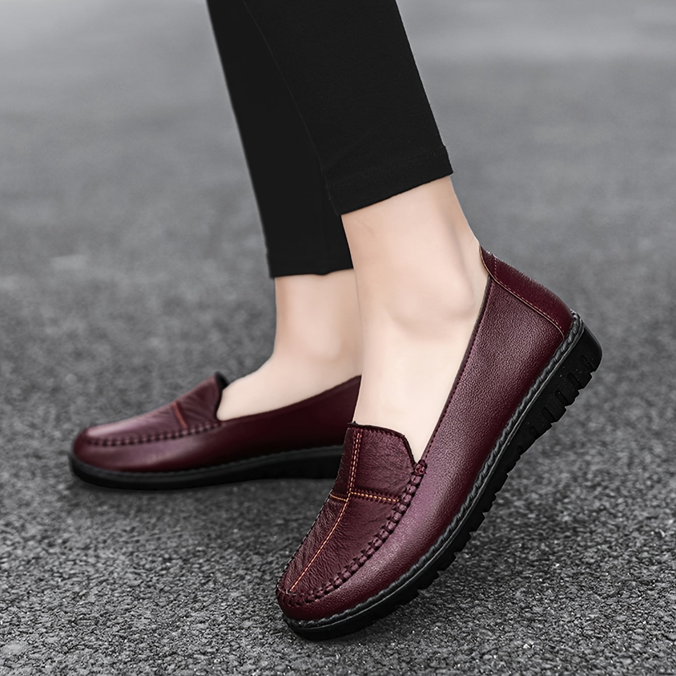 Women's trendy loafers with soft, wear-resistant sole for daily non-slip walking