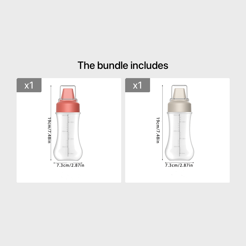 Plastic squeeze bottle for sauces - hand wash only, PVC free, food-grade kitchen dispenser for condiments like salad dressing, ketchup, honey, and jam. Ideal for home use.