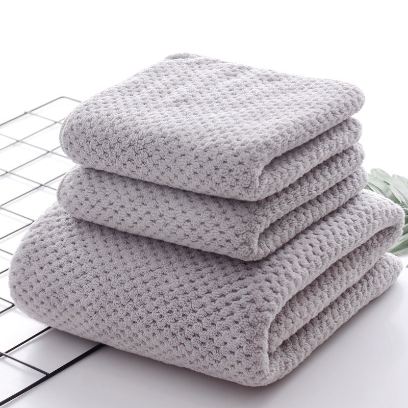 Soft, absorbent towels for various uses including cleaning and washing. Ideal for both men and women at home.