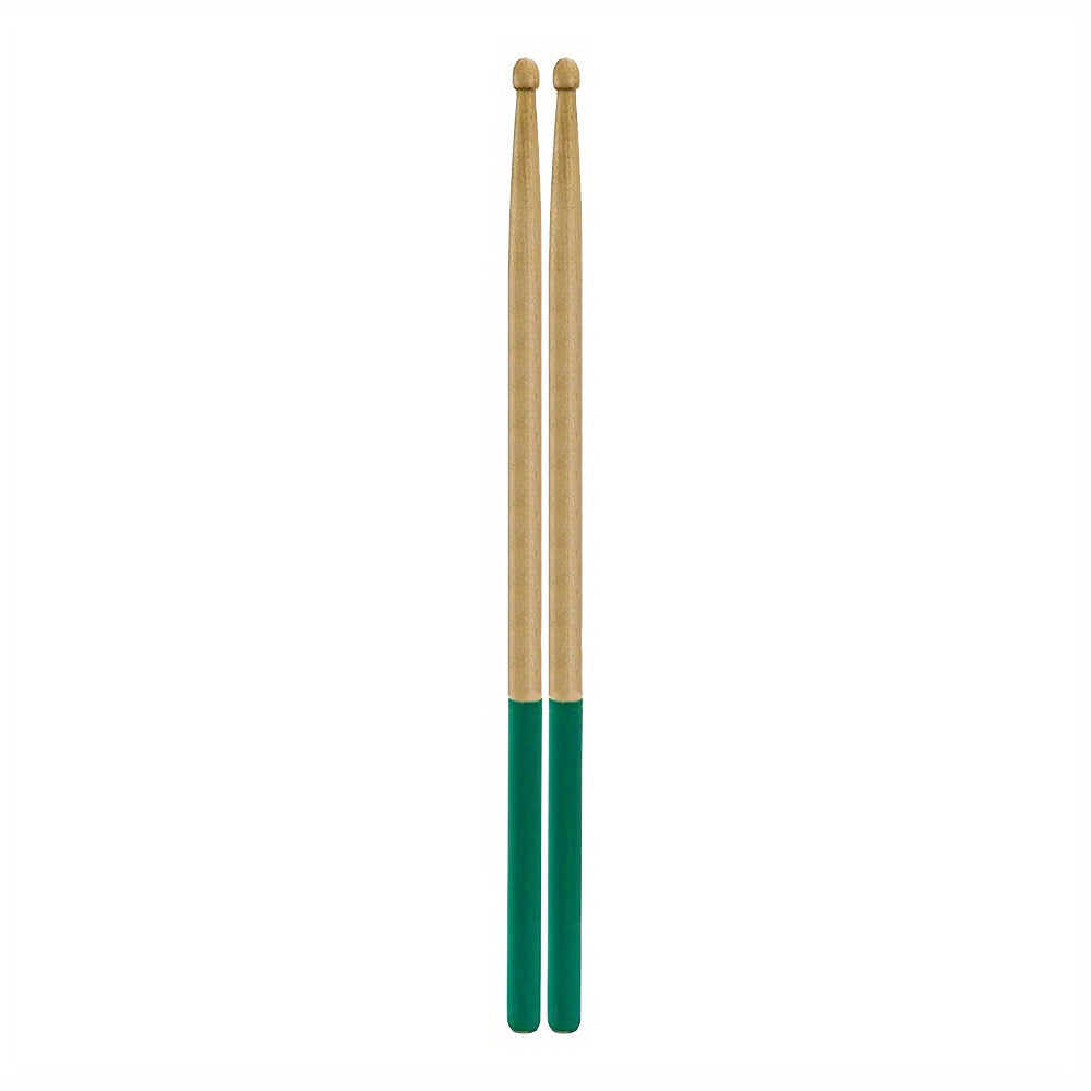 5A maple drumsticks with non-slip rubber handle, ideal for beginners. Available in 5 colors!