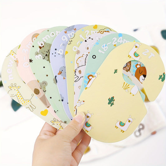 Set of 8 Animal Theme Baby Closet Dividers - Organize Nursery Wardrobe Ages 0-24 Months, Newborn to Toddler PP Separators, Perfect Baby Shower Gift.