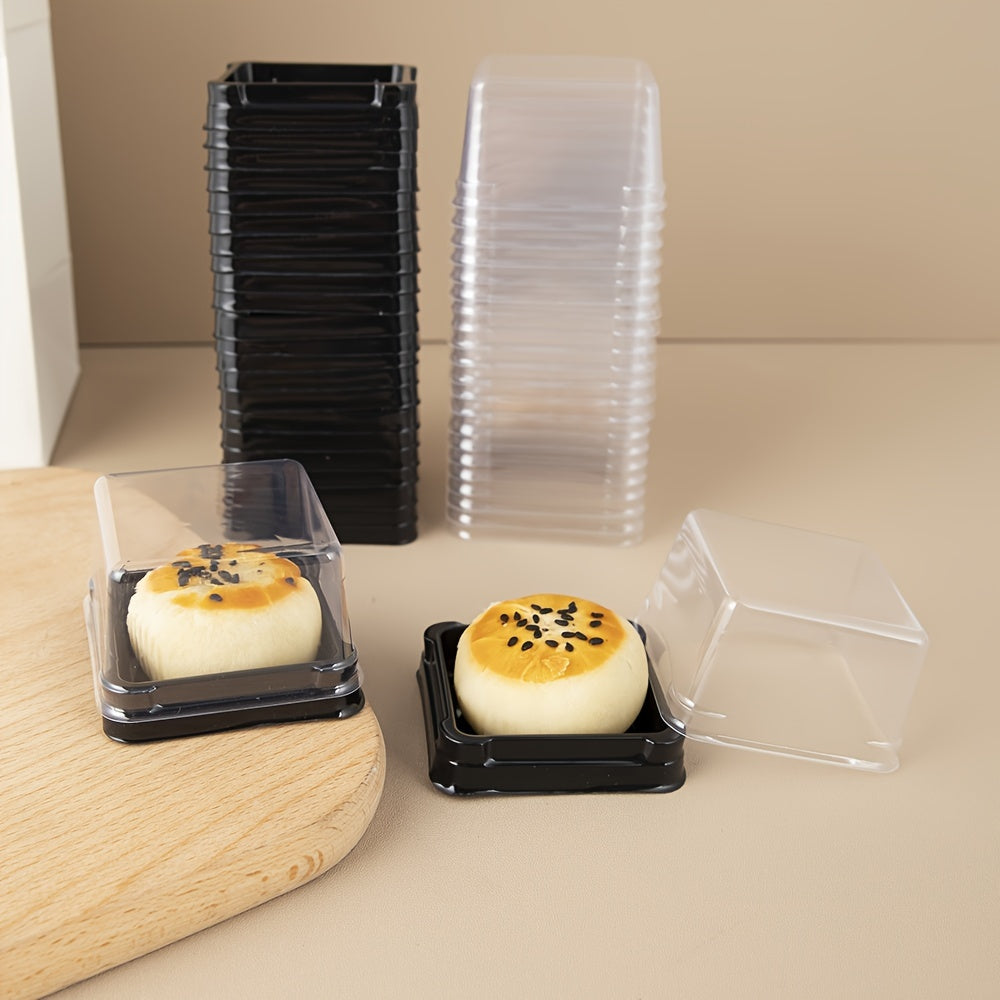 Disposable Black Cake Boxes - Pack of 50, Great for Parties, Baking, and Cake Packaging