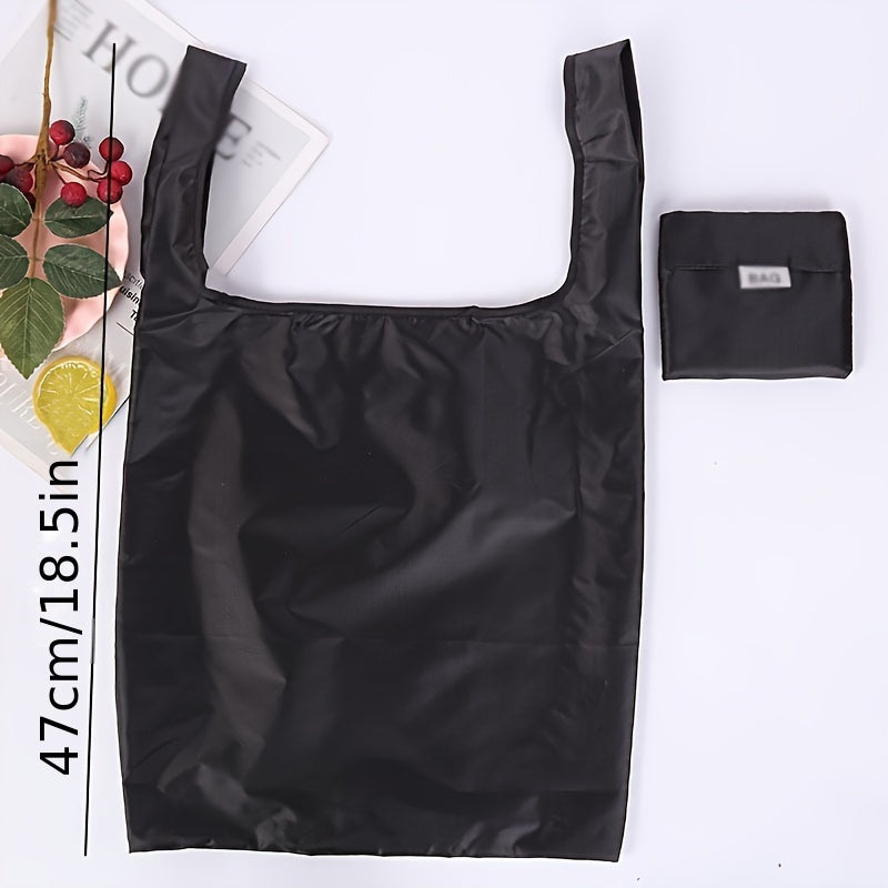 Large canvas tote bag with carry handles, foldable multipurpose shopping bag measuring 46.99cm. Portable, reusable grocery storage bag.