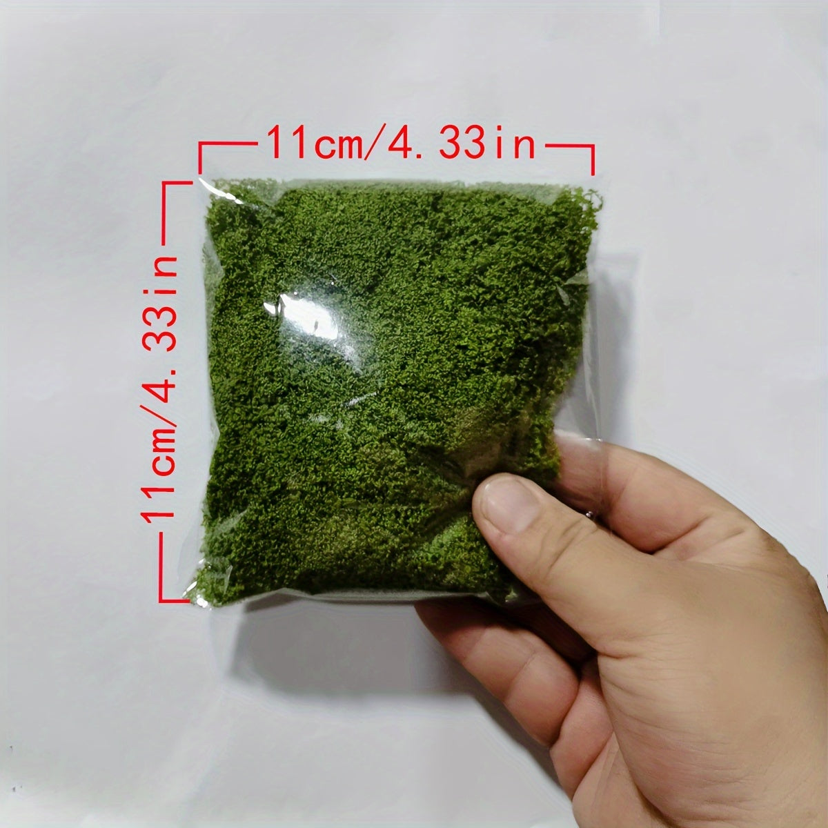 1pc 0.35oz Vibrant Green Artificial Moss for Home Decor and Indoor Greenery in Miniature Landscapes, Potted Plants, and Terrariums