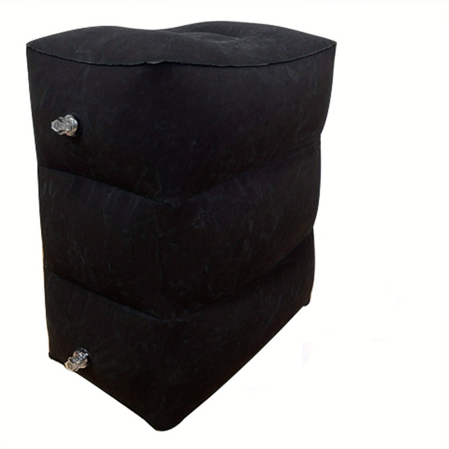 Inflatable Ottomans with Flocking PVC Material: Comfortable Portable Seating for Airplane, Train, Car, and Office Use!