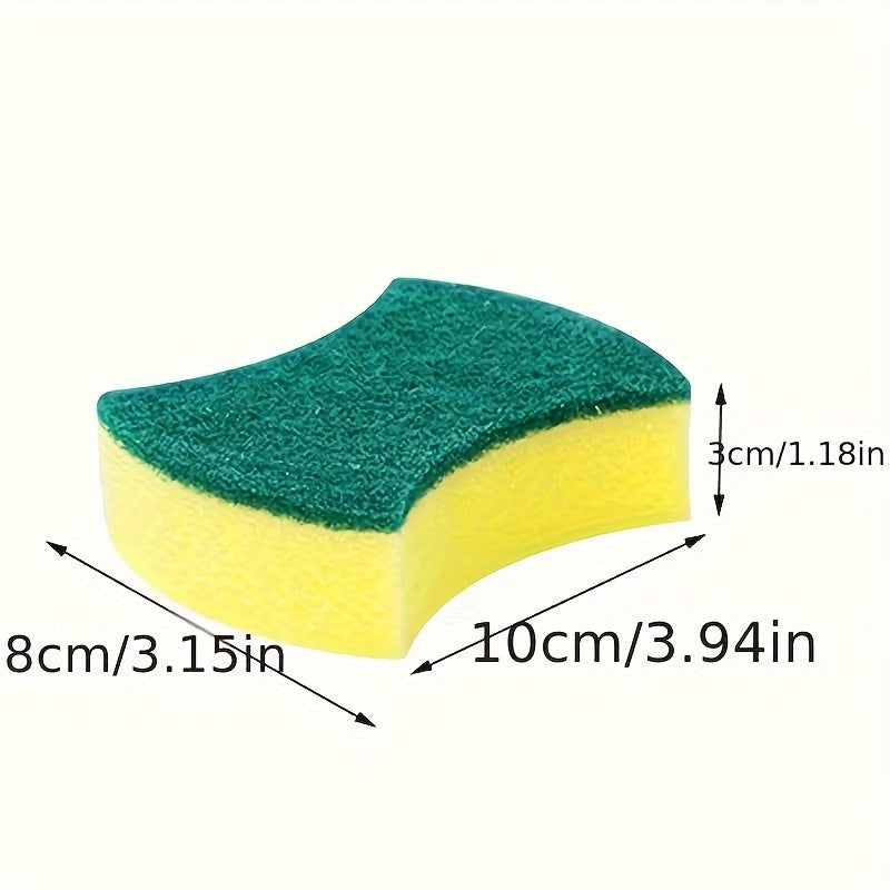 12 or 24 pieces of Dishwashing Sponge Wipes, Scouring Pads, Double-sided Kitchen Cleaning Brushes, Pot Washing Sponge Blocks, Magic Wipes Cleaning Brushes. Perfect for Halloween or Christmas gift giving.