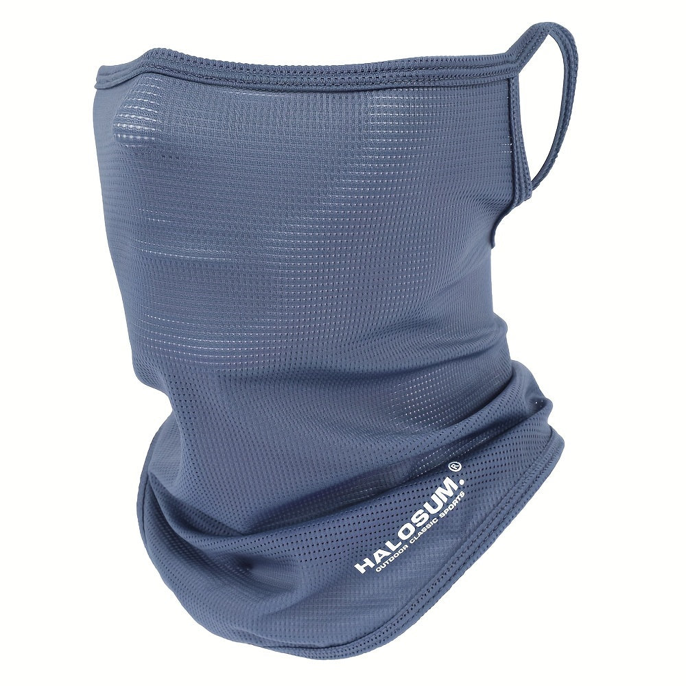 Protect your face with this breathable sun protection mask made of ice silk. Perfect for cycling and outdoor activities, this versatile neck gaiter is windproof and dustproof.