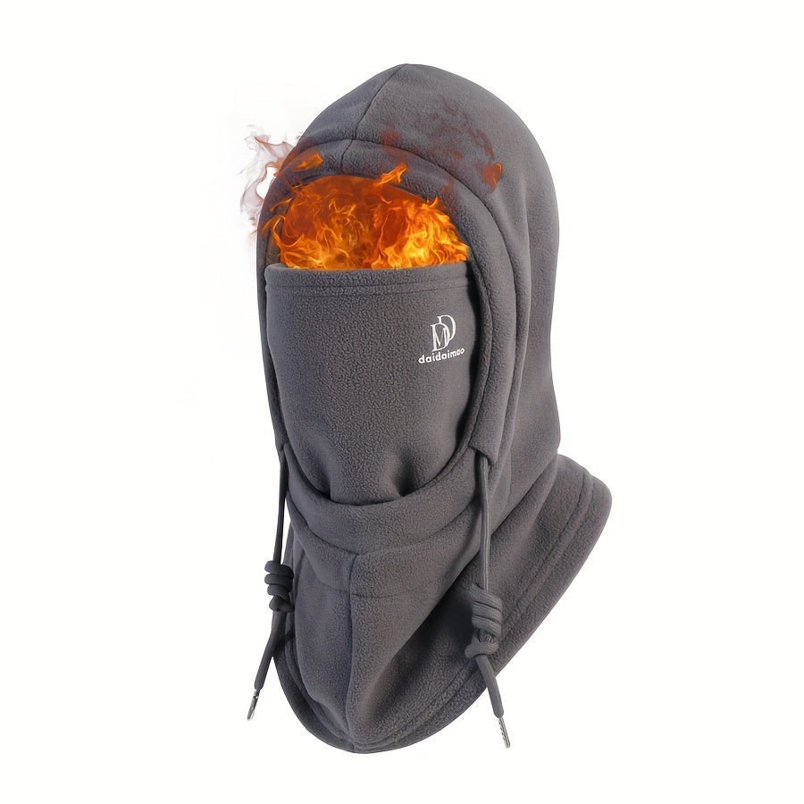 Stay warm and protected this winter with our Winter Fleece Balaclava Hat. This versatile 4-in-1 accessory includes an integrated face mask, earmuffs, and scarf, making it the perfect solution for all your outdoor activities. The adjustable design ensures