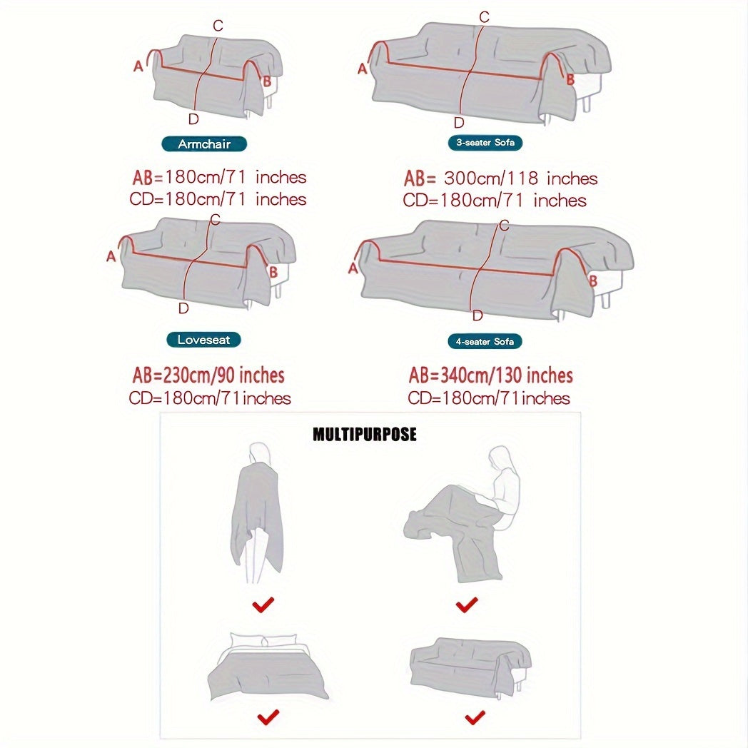 Многофункциональный чехол для дивана, дружелюбный к домашним животным, с минималистичным дизайном, защищает от царапин, можно стирать в машине, идеален для угловых и одноместных диванов.