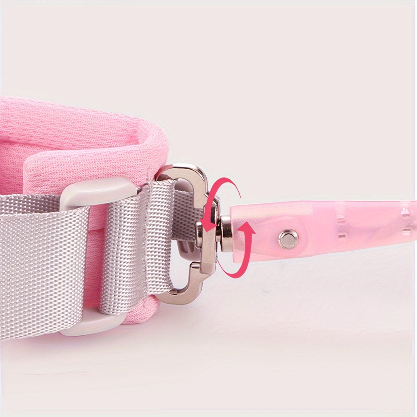 Adjustable Anti-Lost Waistband Safety Harness with Tether Leash, Lightweight Polyester Travel Strap with Spring Cord for