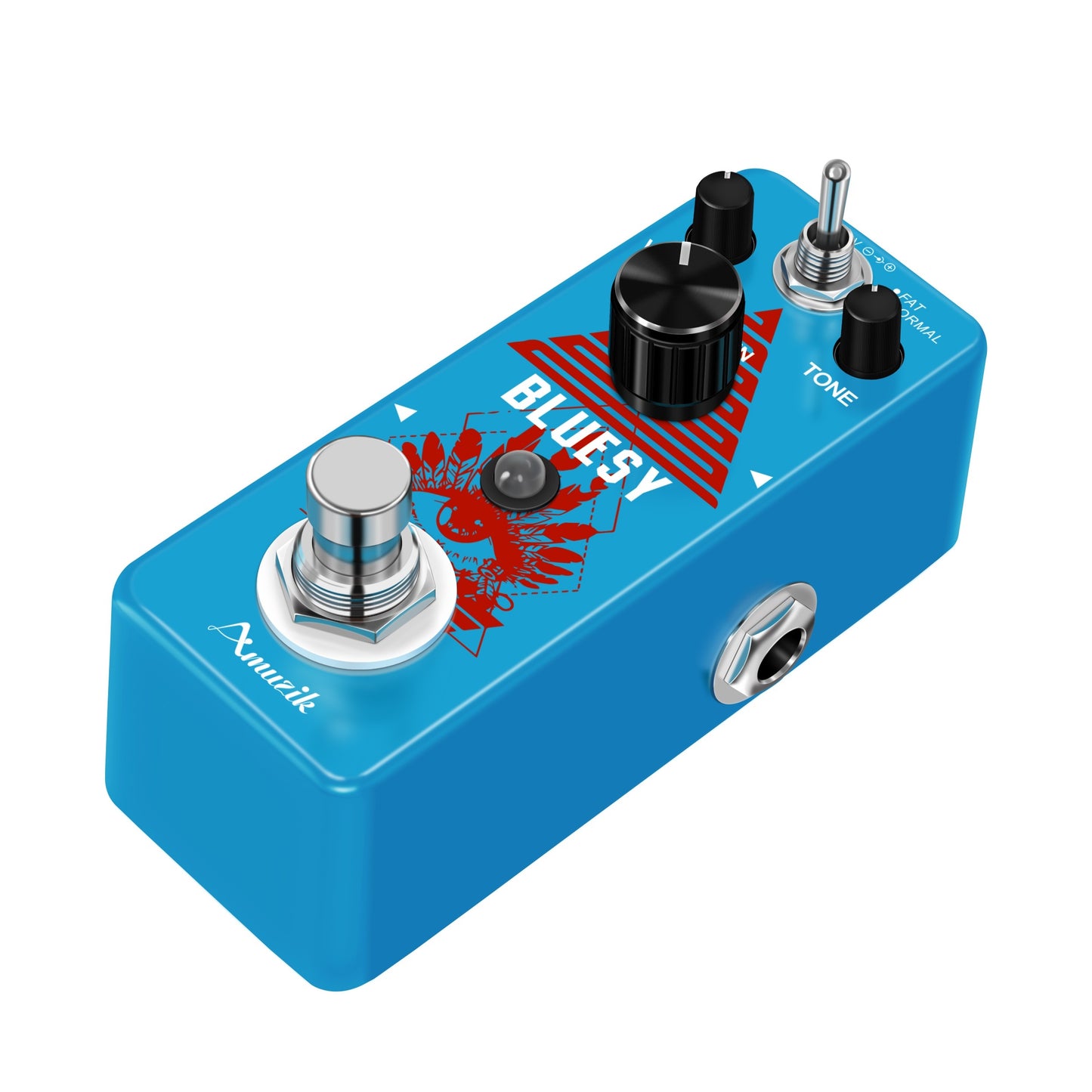 Classic Overdrive Guitar Pedal with Blues Drive Vintage Effect, Warm/Hot 2 Modes, Mini Size True Bypass