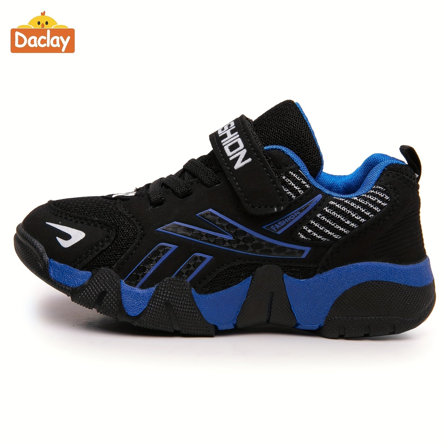 Daclay Kids Sports Shoes with Breathable Upper, Composite Toe, Argyle Pattern, for Ages 14 and Under, Ideal for Tennis and Gymnastics in All Seasons.