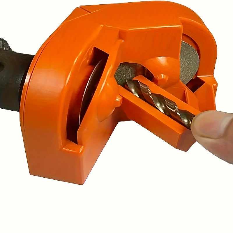 ProSharp Portable Drill Bit Sharpener - a manual handheld tool for chainsaw and drill bits made of durable metal and plastic, no electricity or batteries needed.