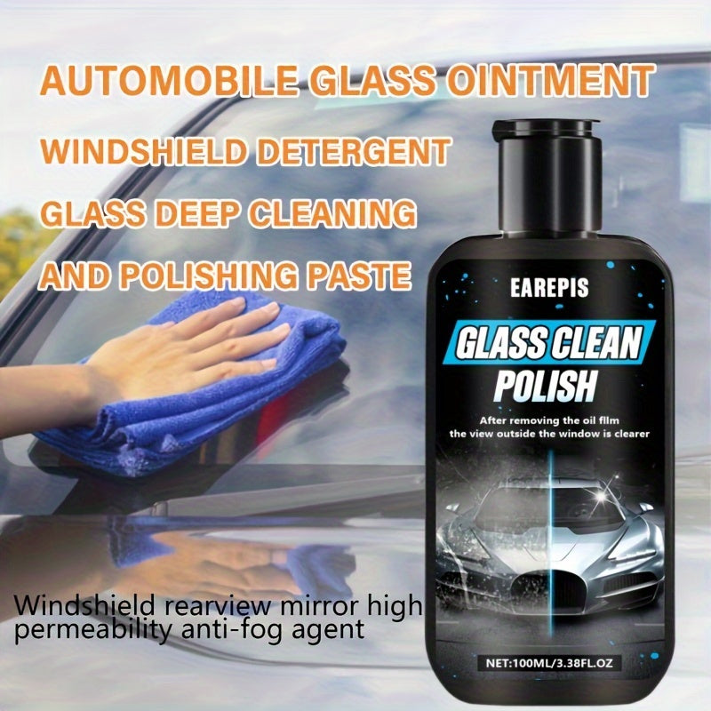 Paste for cleaning oil film on front glass of car