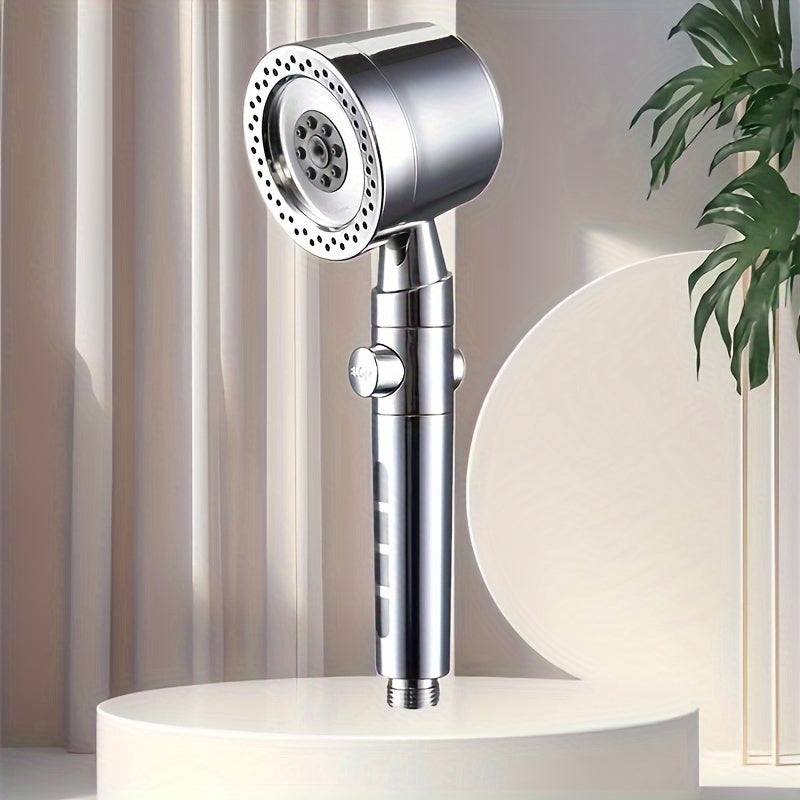 A luxurious handheld shower head with 5 water flow modes and filtration, perfect for a Valentine's Day gift.