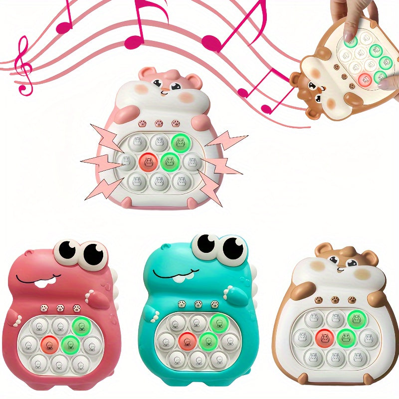 1pc Intelligence Toy with 4 Modes, 999 Game Levels, Lights, and Fast Press Handheld Game Console with Puzzle and Bubble Toy Features.