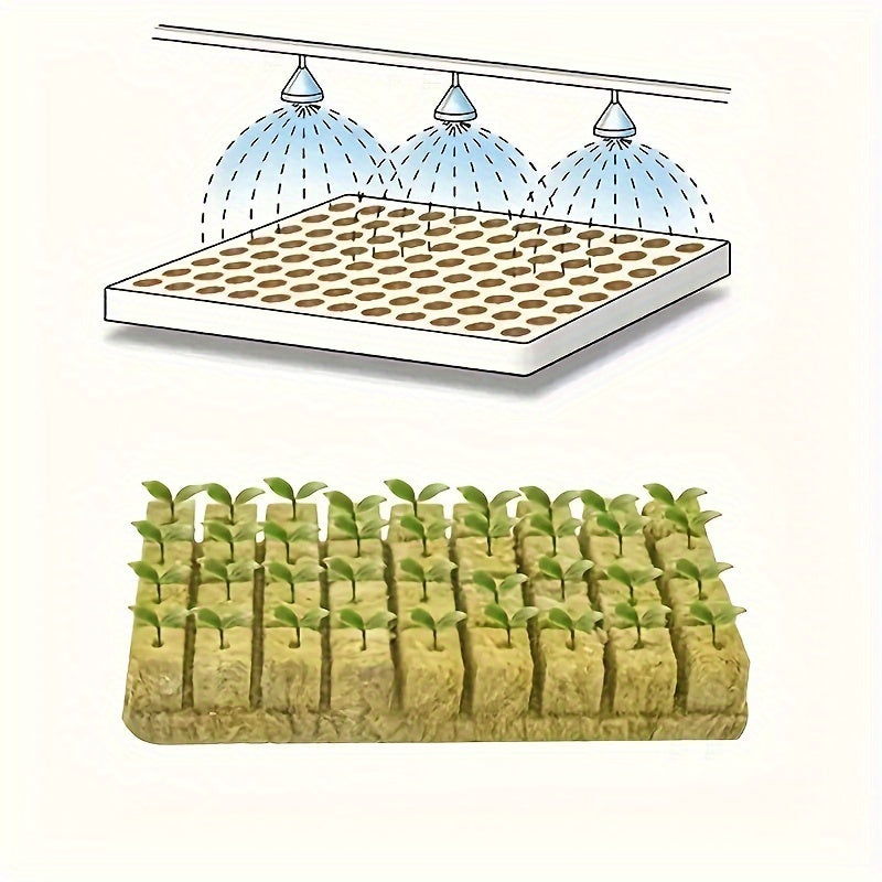 Rockwool Starter Cubes for Plant Propagation and Seed Starting in 100/200/300pcs packs.