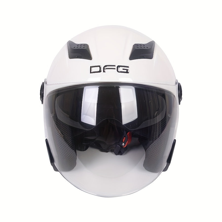 A unisex stylish motorcycle helmet for year-round head protection.