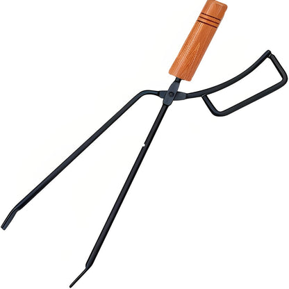 1 set of Charcoal Tongs for Outdoor Campfires and Fireplaces, designed for heavy-duty use in logging and camping. A versatile tool for adding wood to campfires, barbecues, and picnics. Complete your outdoor cooking experience with these essential