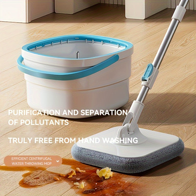 Set of 5 Mop Cloths included with Lazy Mop God Household Rotating Mop Bucket. Features Pure Land Separation technology for a hands-free cleaning experience. Sewage Separation and Square Stain Removal capabilities perfect for household use.