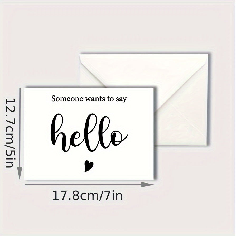 Hello Announcement: A Special Message for You, Pregnancy Card and Envelope for Family, Spouse, and Grandparents