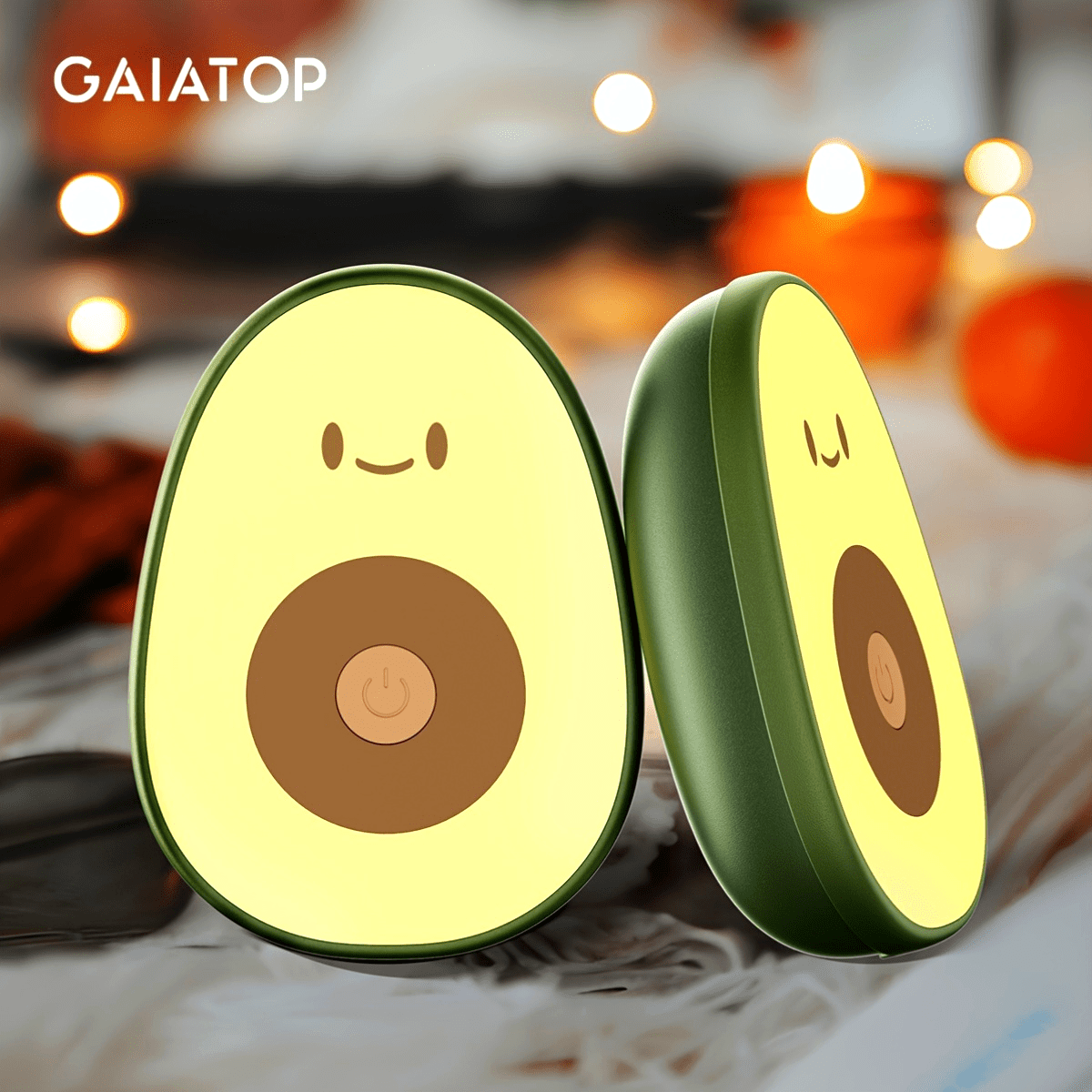 Get two GAIATOP Mini Hand Warmers in this pack! These portable USB rechargeable hand warmers feature a 4000mAh lithium battery, stylish face design, and are compact and safe for a Christmas holiday gift.