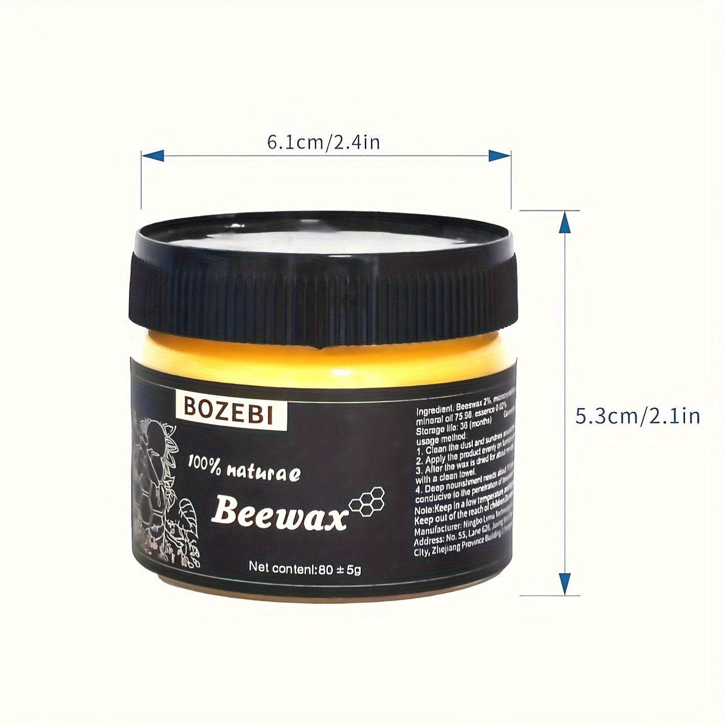 1 piece of 80g beeswax made from solid wood, with a sponge included for polishing and maintaining mahogany furniture. Ideal for caring for wooden furniture, essential oil for maintaining wood floors, and waxing composite flooring in the home. Perfect for