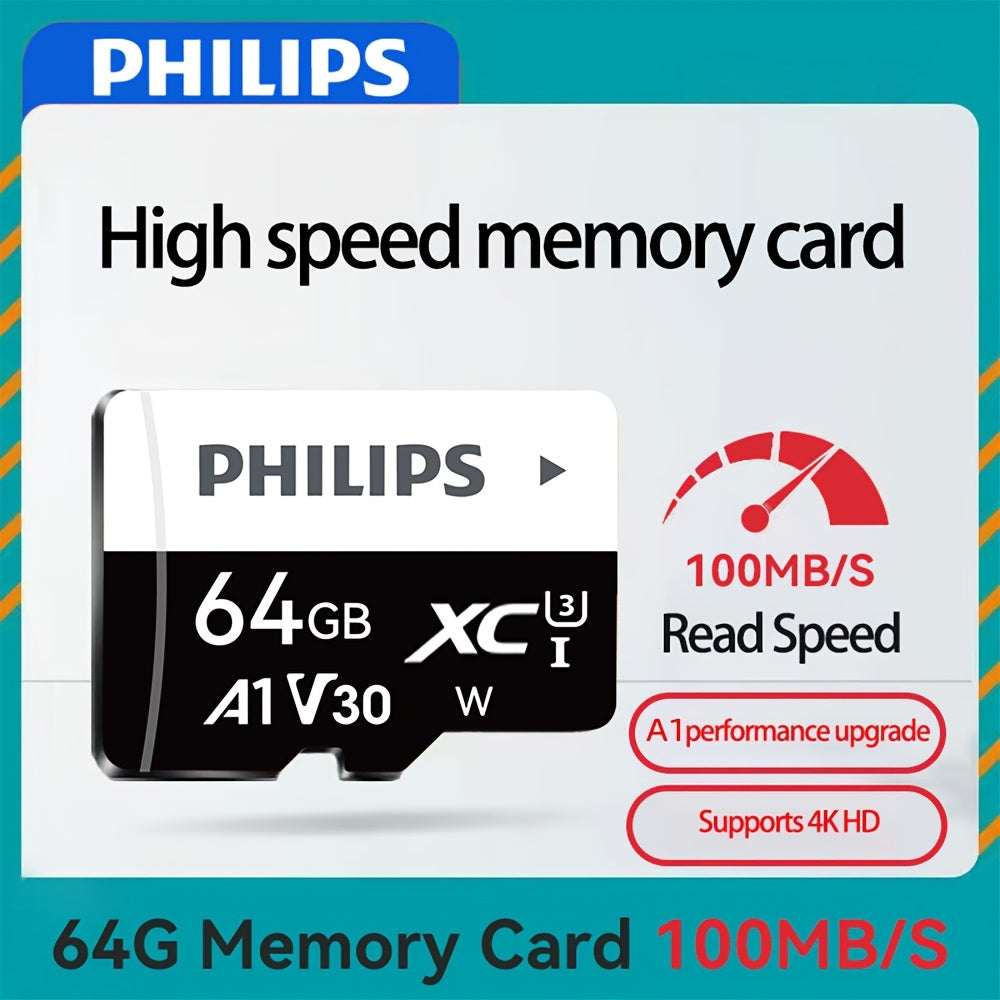 PHILIPS High Speed Mini SD Card, 256GB - 8GB, Class 10, for Phone/Tablet/Camera/Drone