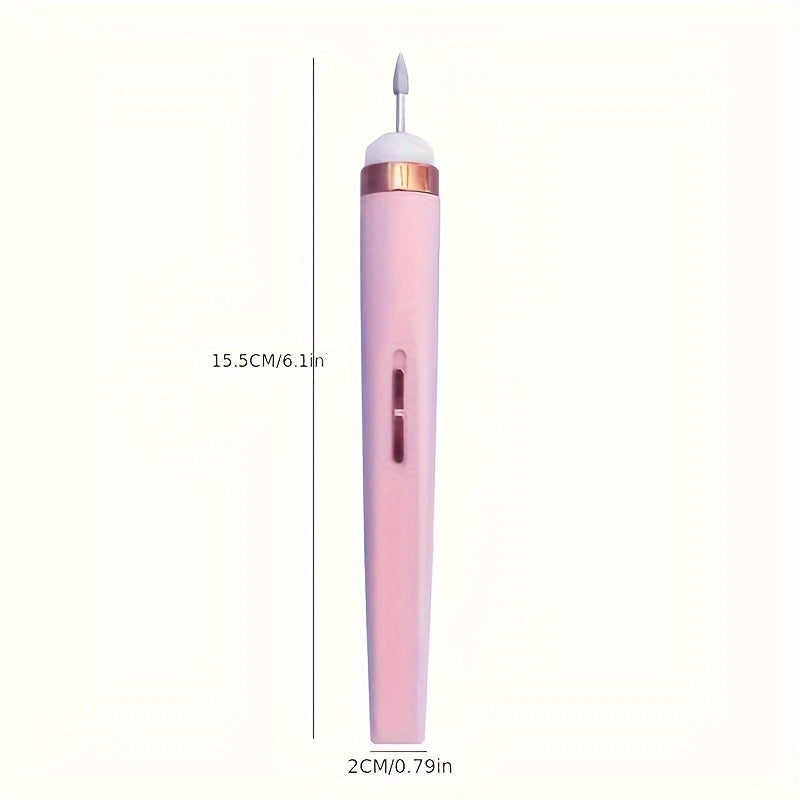 Portable electric nail file for home and salon use, get professional nail art effects.