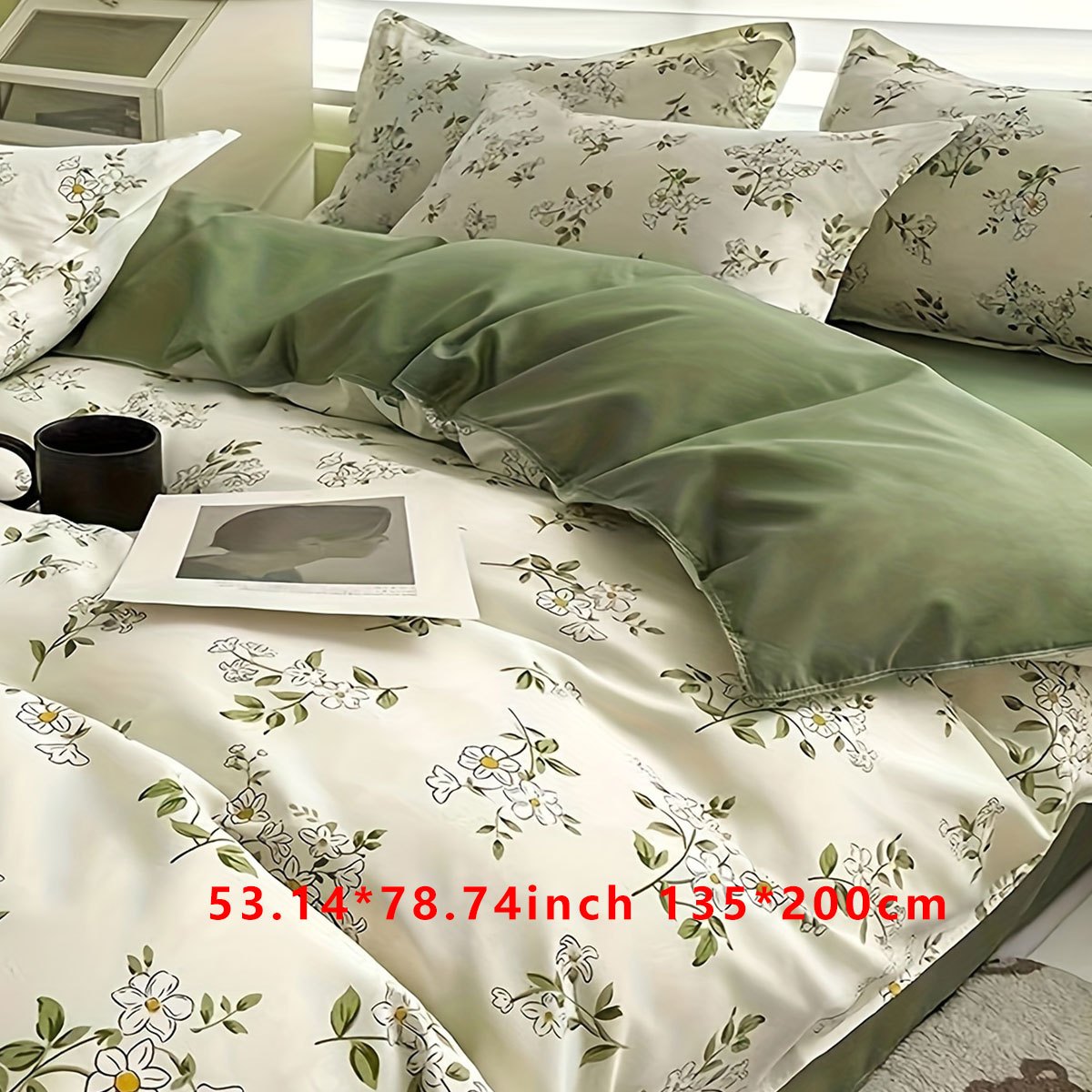 Get yourself a set of 3 fresh duvet covers with a pastoral style floral print. This soft and comfortable bedding set includes 1 duvet cover and 2 pillowcases, perfect for your bedroom, guest room, or dorm. Please note that this set does not include the