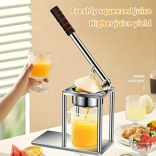 Professional Citrus Press - Tijorat darajasidagi zanglamaydigan po'latdan yasalgan qo'lda siqish moslamasi, oshxonada yangi limon, limon, apelsin va anor sharbatini olish uchun.