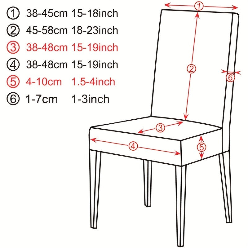 Waterproof spandex elastic table and chair cover set, available in 1, 4, or 6 pieces, 130g/GPS.