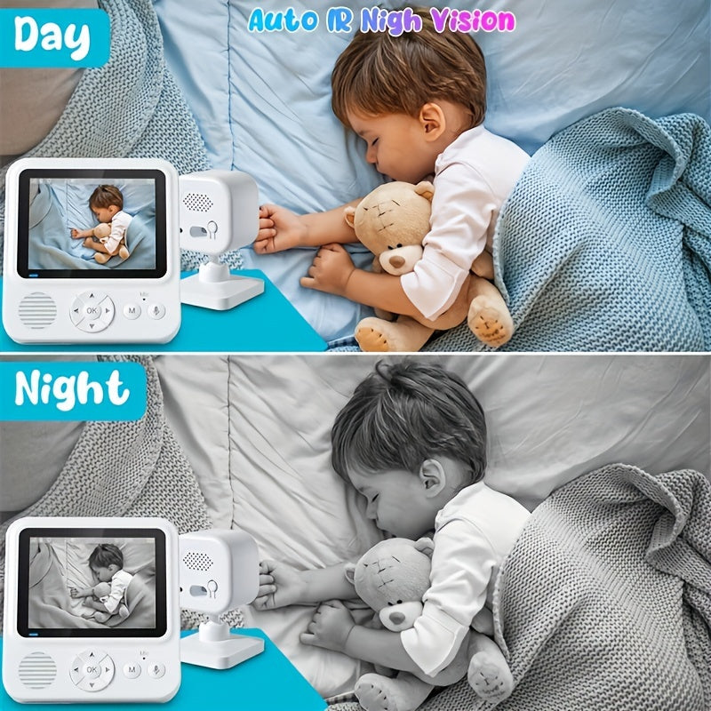 Keep your loved ones safe with our HD Safety Monitor featuring Voice Intercom and Temperature Display. This real-time device includes a powerful 1500mAh rechargeable battery and a cry alarm camera to ensure the safety of youngsters. It makes the perfect