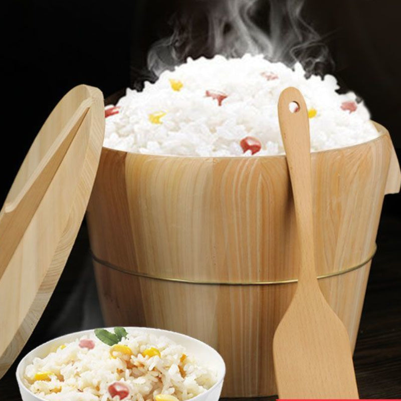 Wooden Steamer Basket - Ideal Kitchen Tool for Healthy Cooking, Great for Steaming Rice & Vegetables